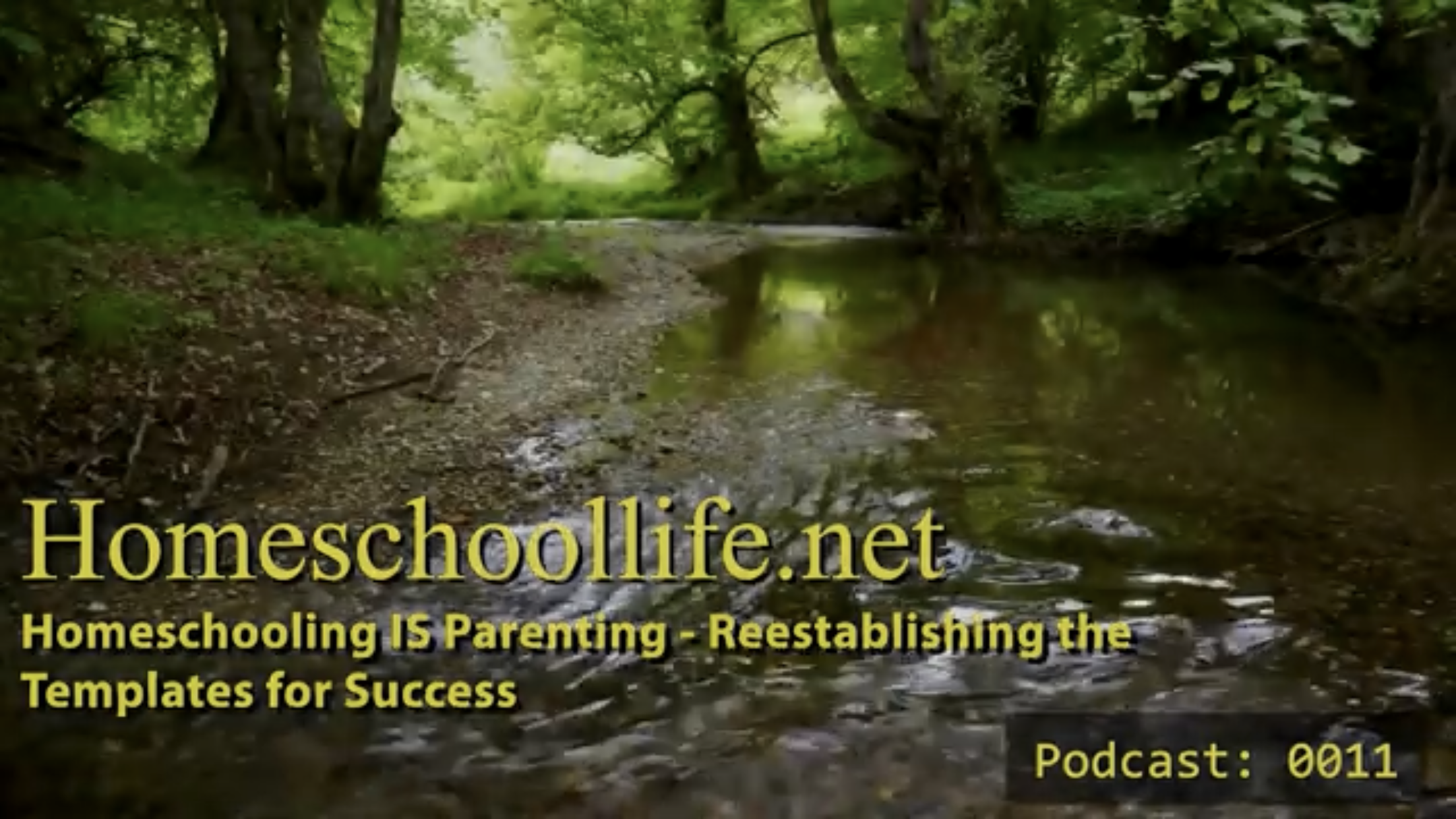 (Podcast 0011) Homeschooling is Parenting - Reestablishing the Templates for Success